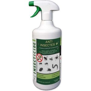 STOP INSECTES Spray barrage anti-insectes & acariens toutes saisons  efficace 6 mois 600ml pas cher 