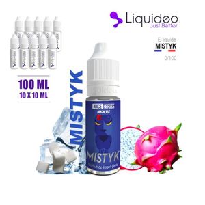 E-liquide LIQUIDEO 100ML saveur MISTYK avec 3MG de nicotine (e-liquide id :  PRD3) - (10x10ML) - Cdiscount Au quotidien