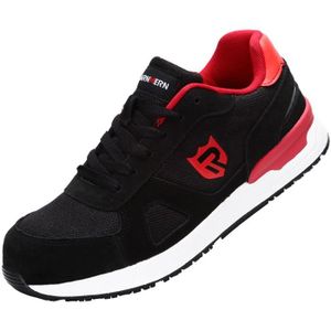 YISIQ Chaussures de Sécurité Homme Femmes Embout Acier Protection Confortable Léger Respirante Chaussures de Travail Anti-Perforation 
