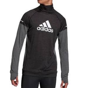 T-SHIRT T-shirt manches longues Noir/Gris Homme Adidas Tur