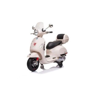 MOTO - SCOOTER Vespa Moto Electrique Pour Enfants 6V, Roues Auxil