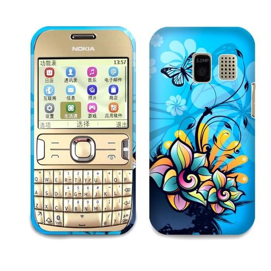 Housse Portefeuille Noir Pour Nokia Asha 311 - Étui De Protection Fin Et Léger - Accès Aux Commandes Et Connecteurs - Design Discret Et Ajusté