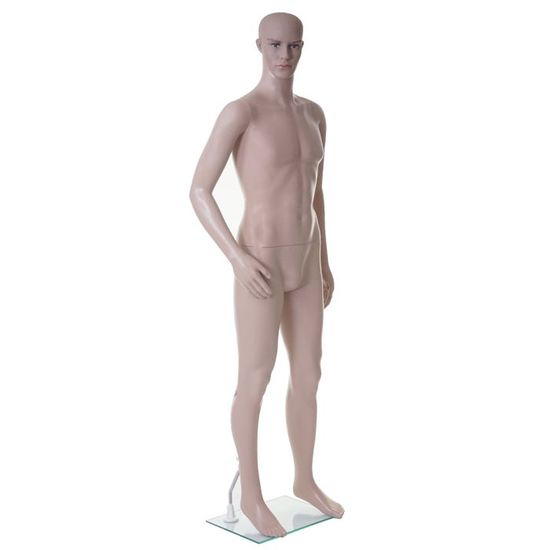 Tête De Mannequin En Mousse - Présentoir Pour Perruques, Chapeaux - Noir - 54cm - Neuf