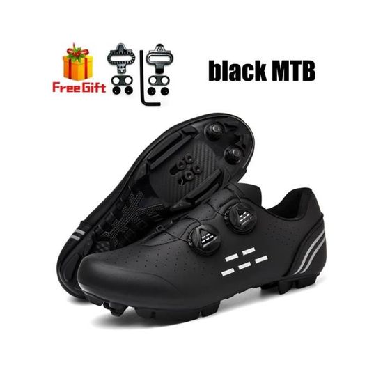 Chaussures Vélo Route Hommes - Baskets Speed Plates Avec Crampons 3 Tailles