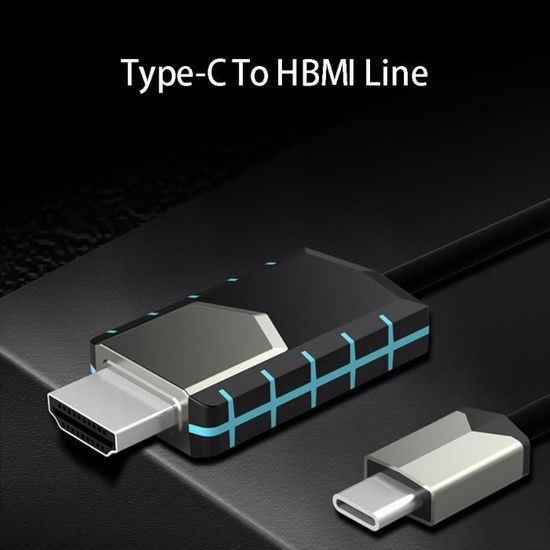 Adaptateur de câble 4K USB Type C vers HDMI HDTV AV TV pour Samsung Galaxy Note10 - 10 + - hanshiko 825