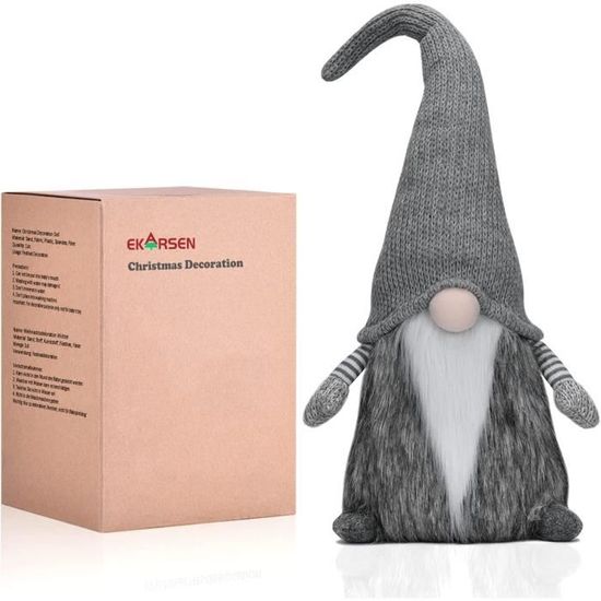 Lot De 2 Poupées Gnomes Père Noël En Peluche - Décoration Mignonne Sans Visage Pour Table Et Étagère - Idéal Noël