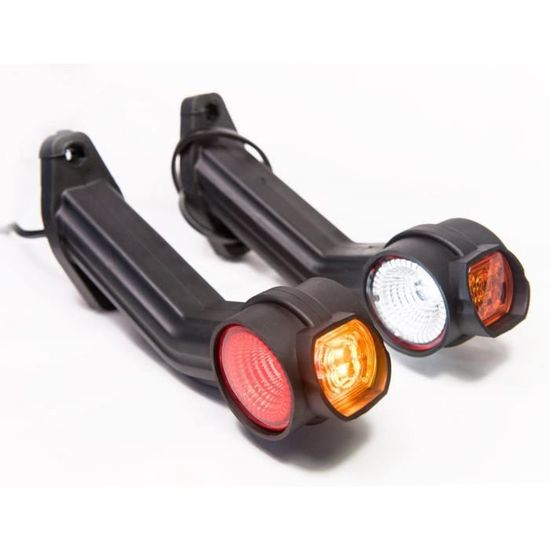 Web Truck 2 x LED caoutchouc feu de gabarit latéral 12V 24V avec Old School STYLE feu de position voiture camion caravane lampe voiture lumière orange Web Truck 2 x LED caoutchouc feu de gabarit latéral 12V 24V avec Old School STYLE feu de position voiture camion caravane lampe voiture lumière orange