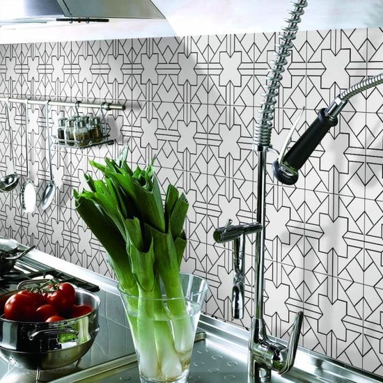 1 rouleau auto-adhésif carrelage Art sticker mural autocollant bricolage cuisine salle de bain décor vinyle WHAS1001