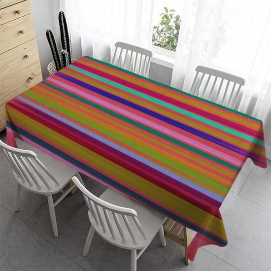 Nappe Camping Lavable 2 Nappes Rectangulaires Noires 182x76cm - Imperméables Et Lavables Nappe Extérieur