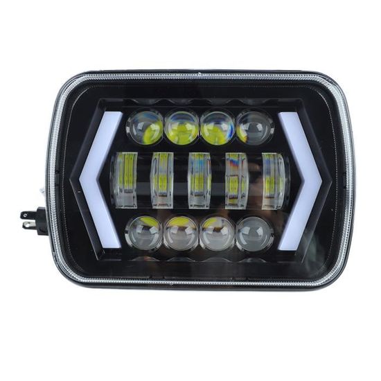 Phare De Moto DRL Flash 6 LED, Lampe Auxiliaire Haute Luminosité
