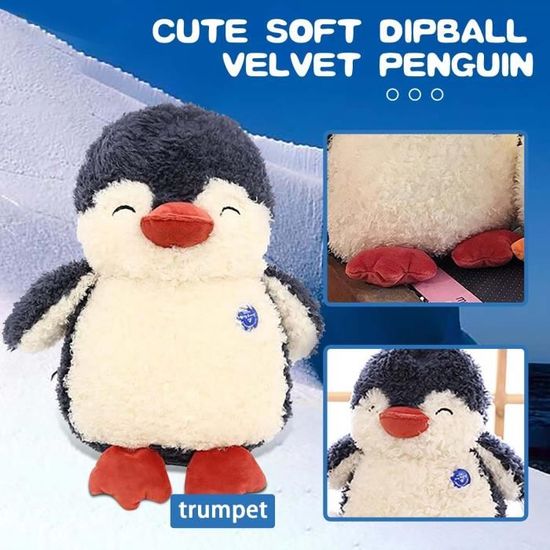 BYNYXI Peluche Pingouin, 25cm Kawaii Pingouin Poupée Dinosaure Ping En Peluche Oreiller Animal De Bande Dessinee Animal E Amz BYNYXI Peluche Pingouin, 25cm Kawaii Pingouin Poupée Dinosaure Ping En Peluche Oreiller Animal De Bande Dessinee Animal E Amz