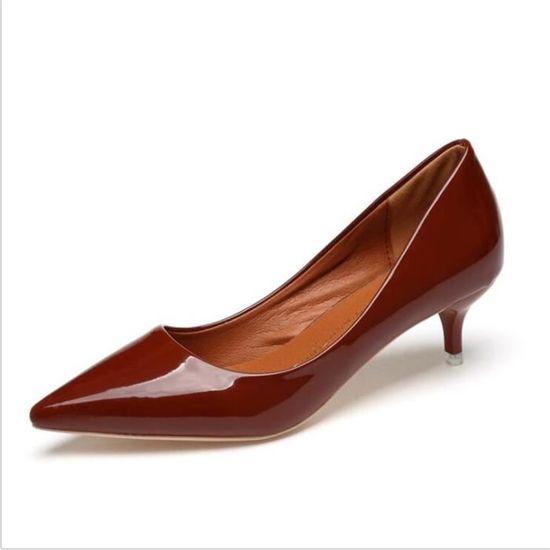 chaussure marron femme talon
