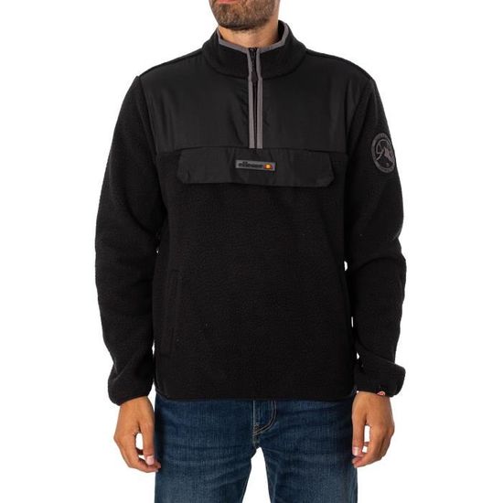 Pull col zippé LOGIPAL - Noir - Homme - 26.99