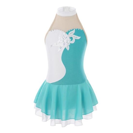 Robe Paillettes Danse Classique Jazz - Pour Fille 3-16 Ans, Tutu, Justaucorps Scintillant Costume Danse Jazz Moderne Latine Fille 3-16 Ans