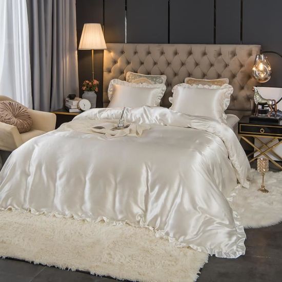 Housse de couette + 2 taies 220 x 240 cm Elegance