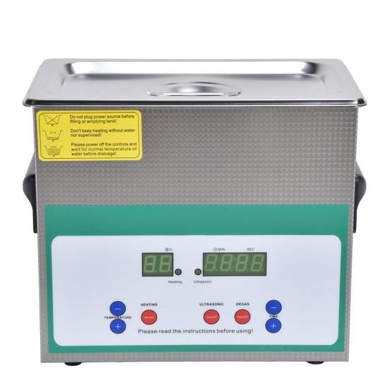 Nettoyeur À Ultrasons 1L Ss304 Avec Minuterie Digitale Et Chauffage 40Hz Nettoyeur À Ultrasons