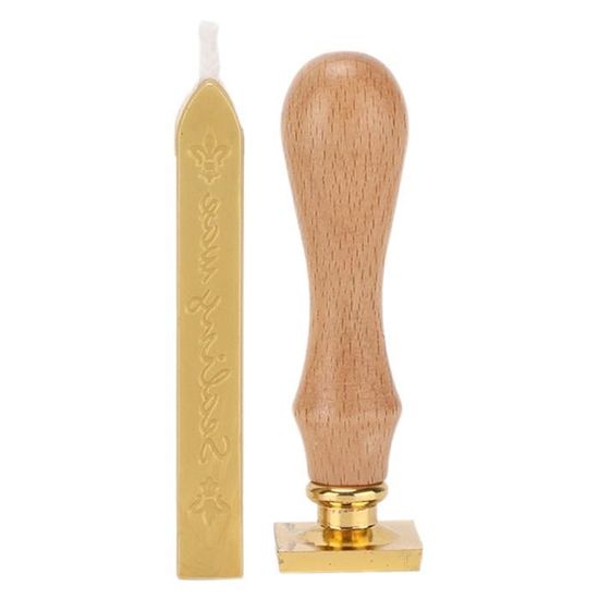 Sceau De Cire En Forme De Crabe – Tampon En Laiton 25 Mm Avec Manche En Bois – Pour Invitations, Lettres