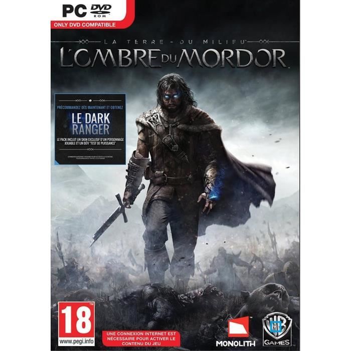 Warner Games La Terre Du Milieu L'Ombre Du Mordor Jeu PC