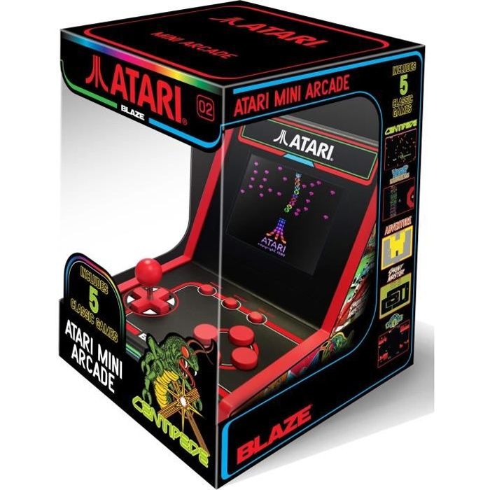 Console Atari - Mini Borne Arcade - 5 Jeux Inclus