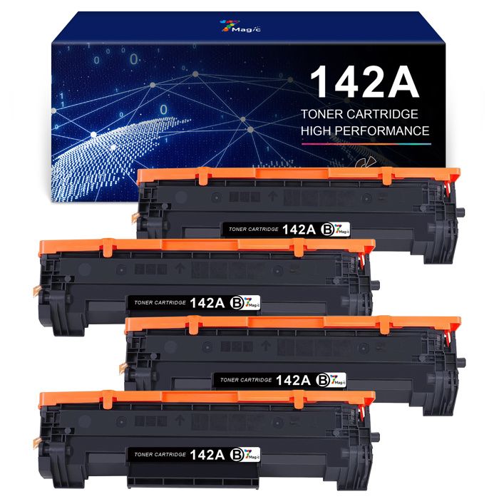 Toner 142A Compatible HP M110w M140w M139w - Avec Puce, Rendement 950 Pages, Remplacement Facile