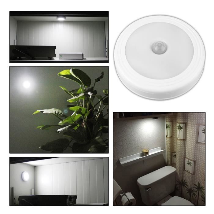 IR sans fil Motion Sensor mur bougeoir nuit lumineuse à piles blanc pour escaliers placard Garage couloir sécurité à la maison