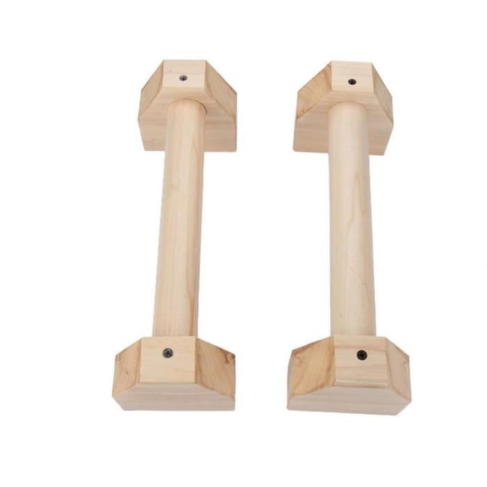 Équipement de Fitness en forme de H environnement en bois Calisthenics Handstand personnalisé barre parallè - ZOAMFWZDA07135