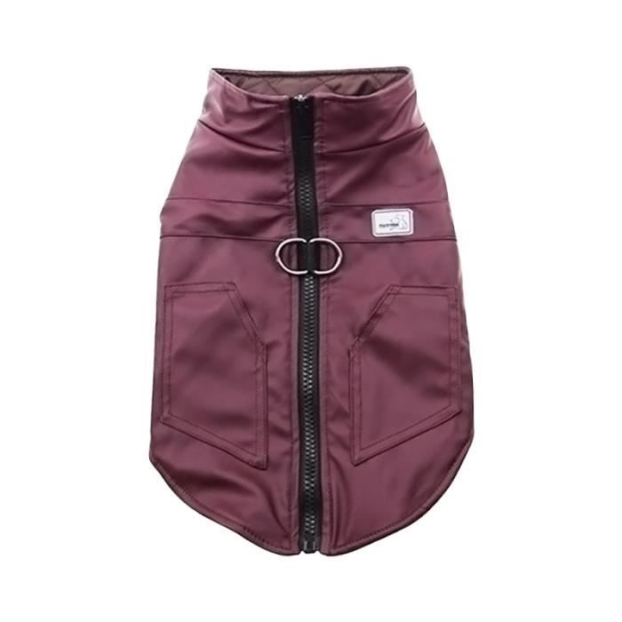 Manteau,Vêtements pour chiens vêtements imperméables pour grands chiens vestes manteau pour animaux de compagnie - Type Violet-S