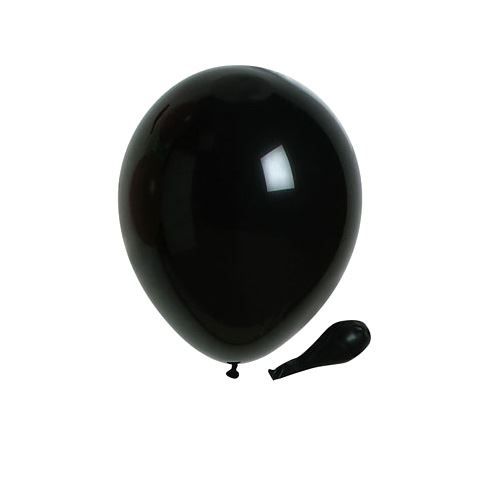Sachet De 100 Ballons Opaque Noir 25 Cm