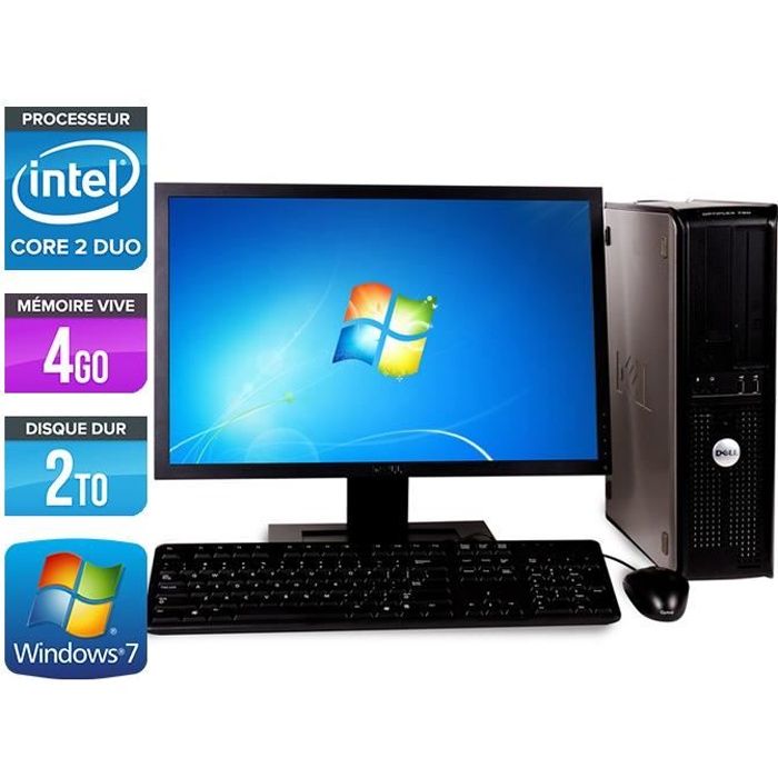 Ordinateur portable - Dell 780 - 2,93GHz - 4Go - 2To + Ecran 22''