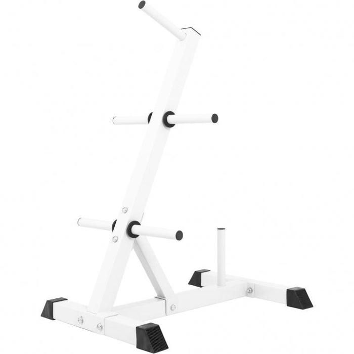 Rack de rangement pour poids disques - BLANC