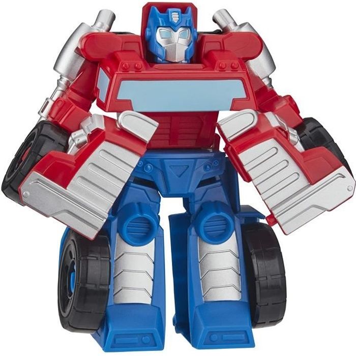Playskool Heroes - Transformers Rescue Bots Academy - Figurine articulée 12cm - Optimus Prime - E8107 - Neuf