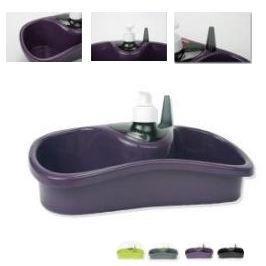 Porte eponge compartimente violet