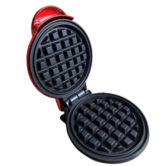 Mini gaufrier électrique Mini machine à gâteau de cuisson domestique, noir