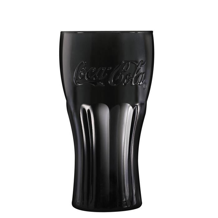 Verre à soda noir 37 cl - Coca Cola Mirror - Luminarc