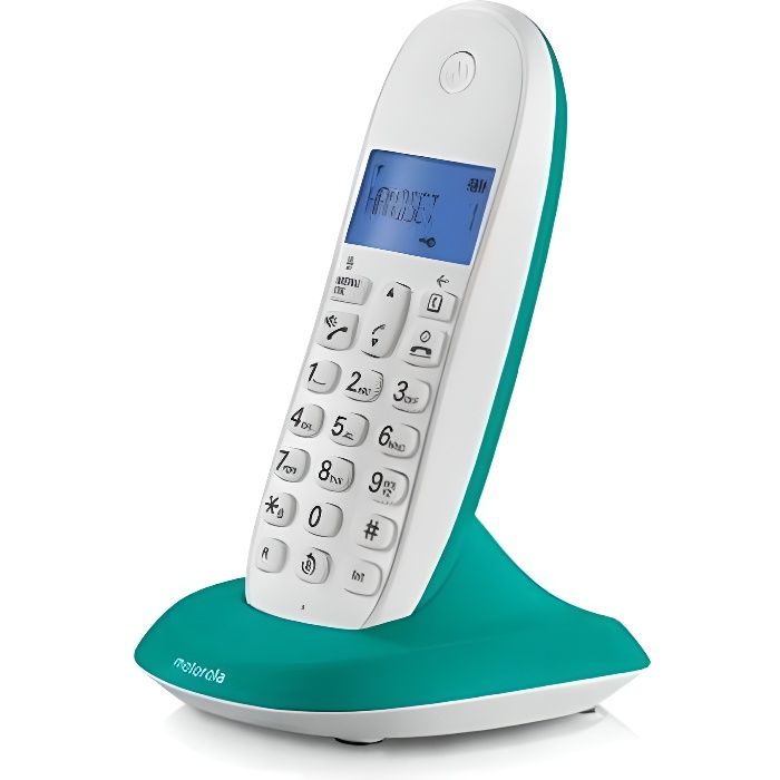 téléphone sans fil Motorola C1001 Turquoise