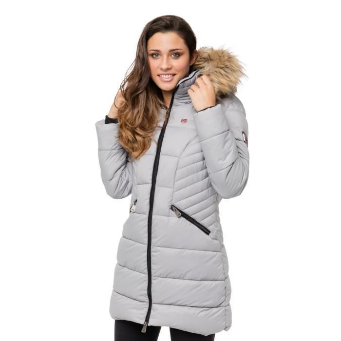 GEOGRAPHICAL NORWAY Doudoune AZALE Gris clair - Femme
