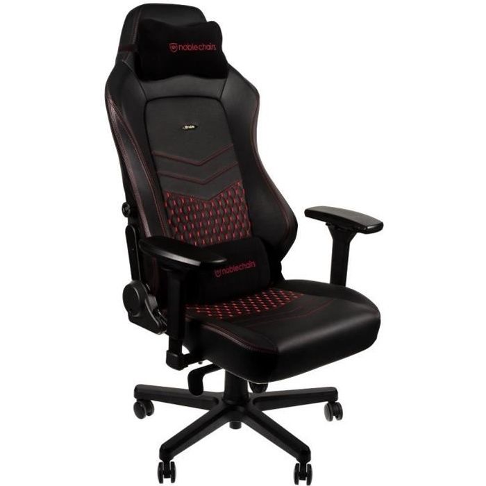 NOBLE CHAIRS Siège gamer Hero Series Real - Noir et rouge
