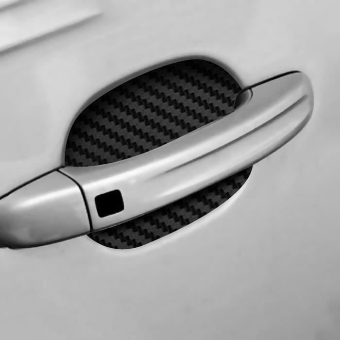 4pcs Autocollants de protection de cuvette de poignée de porte de voiture PVC