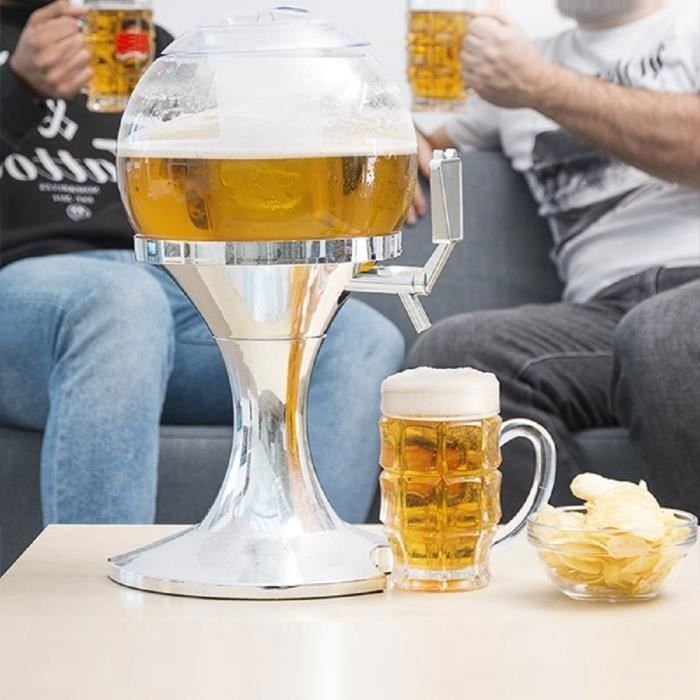TSC Distributeur de Bière Réfrigérant, boisson, liqueur, bar, bac à glaçon 3,5 Litres Robinet