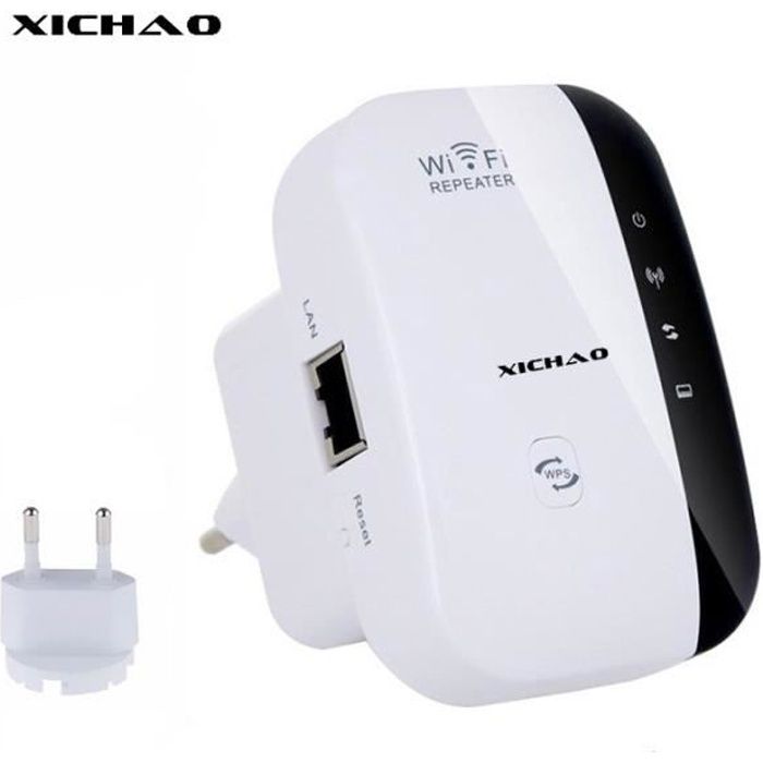 XICHAO - WiFi Répéteur 300Mbps Wireless Mini Repeater sans Fil Adaptateur Amplificateur de Signal Wireless Répétiteur 2.4GHz Antenne