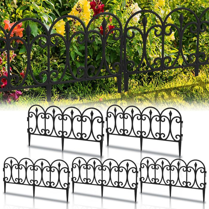 Borderrand, Bloemperk Begrenzing, 10 Meter Decoratieve Metalen