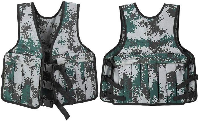 Gilet De Protection Réglable Camouflage Vert Russe – Pour Entraînement Tactique, Airsoft, Paintball