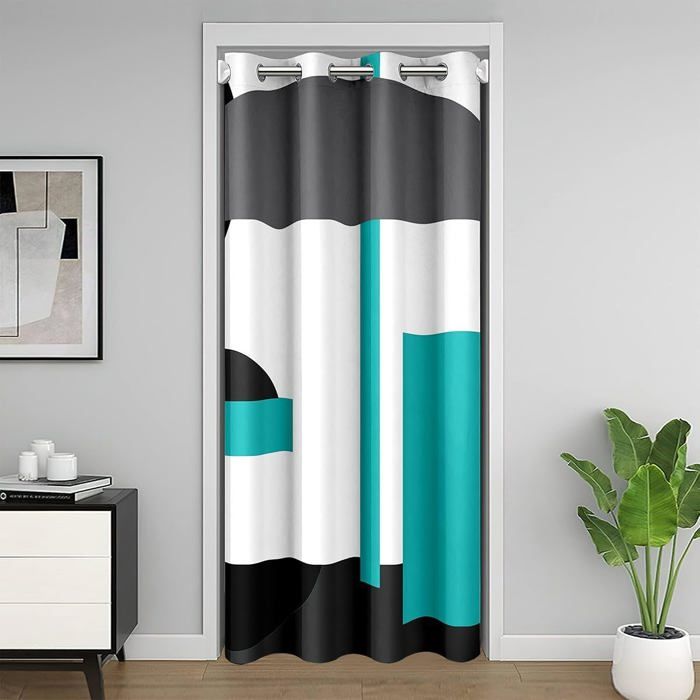 VisionDecor Rideau de douche bleu sarcelle - Canada
