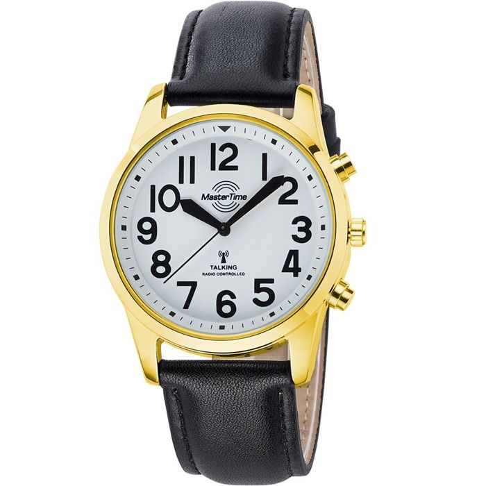 Master Time MTGA-10940-12L Montre pour homme Horloge radiocommandée parlante 43mm Master Time MTGA-10940-12L Montre pour homme Horloge radiocommandée parlante 43mm
