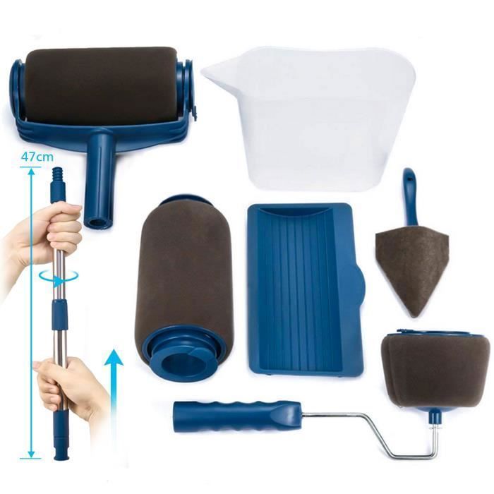 Kit de Rouleau de Peinture TEMPSA - Poigne et Couture Professionnel Dcor Multifonction