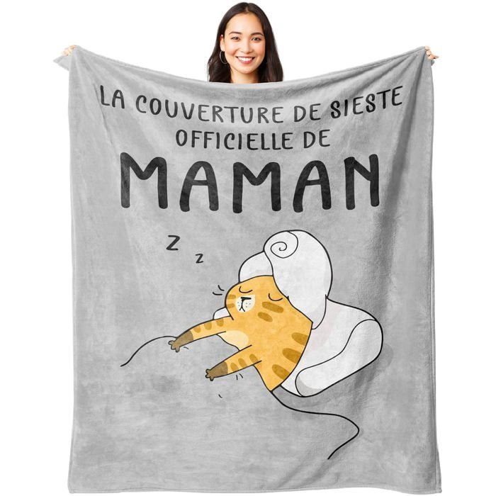 Cadeaux Noël Cadeaux Maman Cadeau Anniversaire Maman Cadeau Fête des Mères 59 * 52IN Personnalisé Plaid Couverture Polaire