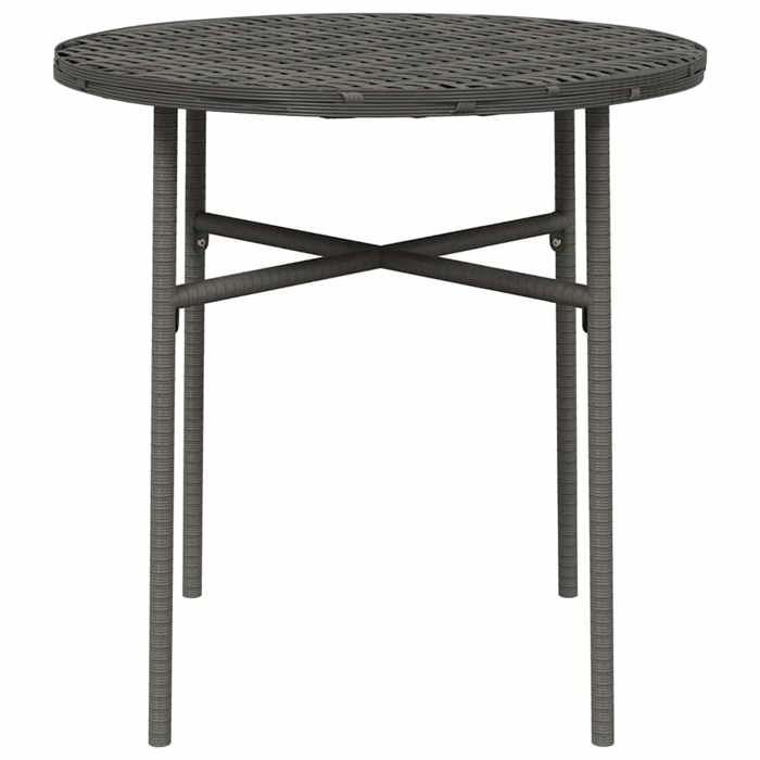Table basse magnifiquement Meuble de jardin Gris 45 cm Résine tressée 1uUXI5