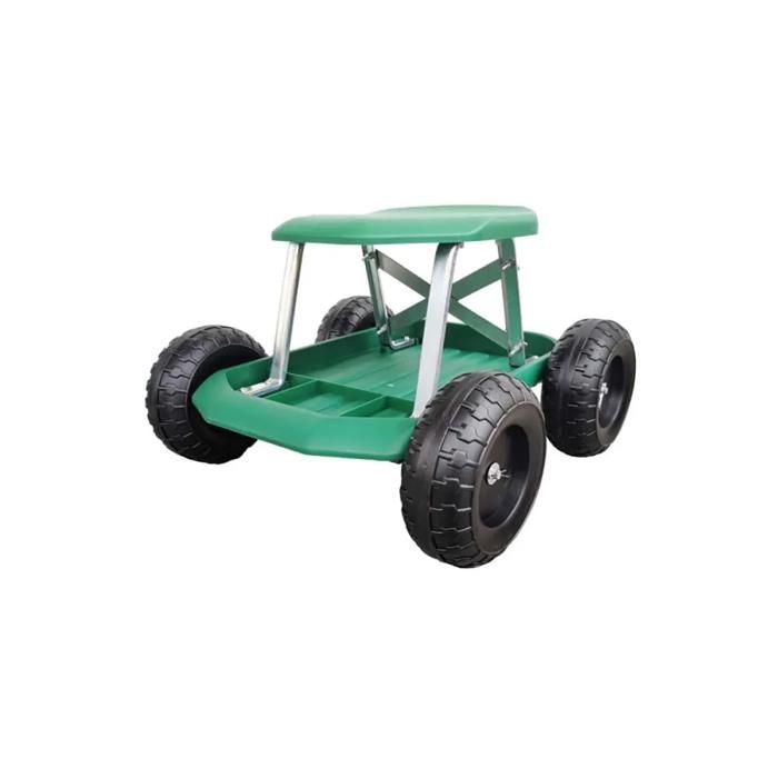 Tabouret de jardin à roulettes 49 5x43x30 5cm - Charge max 200kg