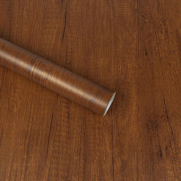 Papier Adhesif pour Meuble Bois Vinyle Colnt Papier Peint Adhesif Mural Marron Adhesif pour Marron hym 60 x 500 cm