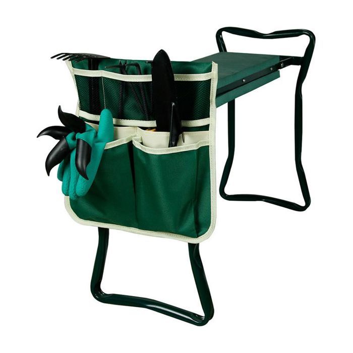 Sac de rangement portable pour outils de jardin vert